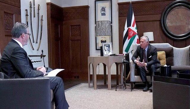 پادشاه اردن: راهکار تشکیل دو کشور تنها راه حل صلح منطقه است
