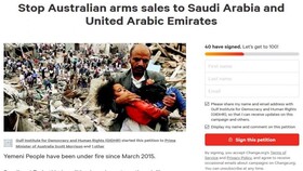 درخواست‌ها برای توقف فروش تسلیحات استرالیایی به عربستان و امارات