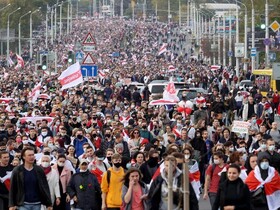 دستگیری بیش از ۱۶۰ تن در جریان اعتراضات بلاروس