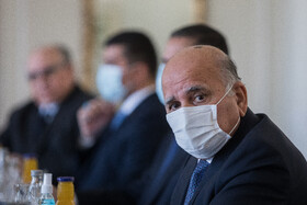 فواد حسین، وزیر امور خارجه عراق در دیدار با محمد جواد ظریف، وزیر امور خارجه