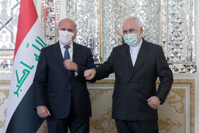 دیدار فواد حسین، وزیر امور خارجه عراق با محمد جواد ظریف، وزیر امور خارجه