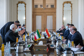 دیدار فواد حسین، وزیر امور خارجه عراق با محمد جواد ظریف، وزیر امور خارجه