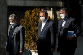 اسحاق جهانگیری، معاون اول رییس جمهوری در جلسه هیات دولت - ۱۵ بهمن