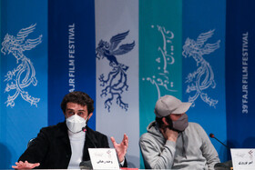 وحید رهبانی و امیر نوروزی در نشست خبری فیلم مصلحت 
