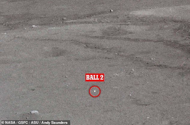 توپ گمشده‌ی گلف در ماه پیدا شد+تصاویر