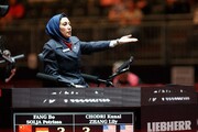 داور زن ایرانی نیمه‌نهایی تنیس روی میز المپیک توکیو را قضاوت کرد