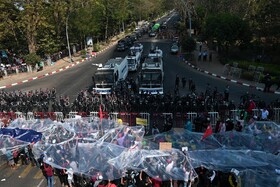 از سرگیری اعتراضات ضد کودتا در میانمار به‌رغم سرکوب خشونت‌بار