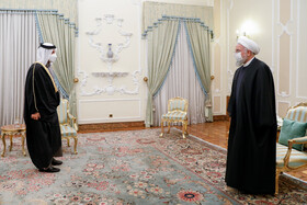 دیدار وزیر خارجه قطر با رئیس جمهور