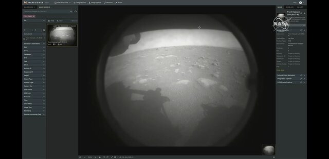 اولین تصاویر از فرود مریخ نورد "استقامت" ناسا روی سطح مریخ