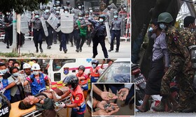 واکنش غرب به کشته شدن دو تن در اعتراضات میانمار