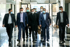 استقبال از رافائل گروسی، مدیرکل آژانس بین المللی انرژی اتمی برای دیدار با علی اکبر صالحی، رییس سازمان انرژی اتمی ایران