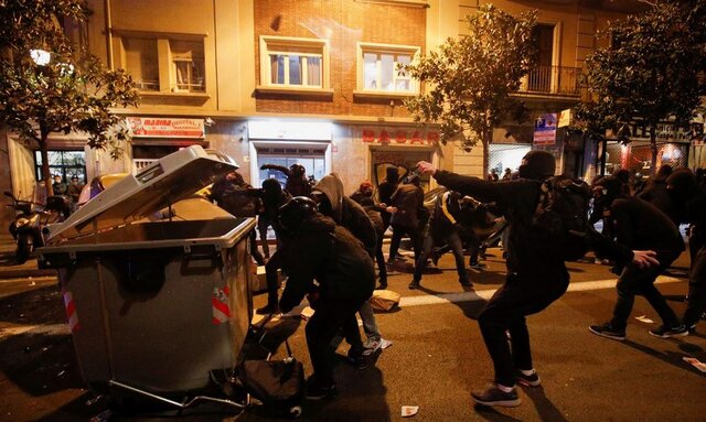 پنجمین شب خشونت‌ها در اسپانیا در پی حبس یک رپر مخالف