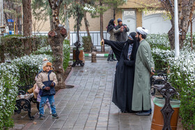 بارش نخستین برف زمستانی در قم