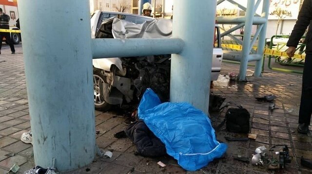 راننده خواب‌آلود سمند، دو عابر را در پیاده‌رو کشت