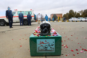 تشییع پیکر خلبان شهید «بیرجند بیک محمدی» در پایگاه شکاری شهید نوژه همدان