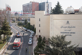 مانور عملیاتی آتش نشانی تهران در هتل پارسیان آزادی
