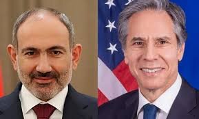 وزیر خارجه آمریکا با نخست وزیر ارمنستان گفتگو کرد