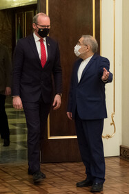 دیدار سایمون کاونی، وزیر امور خارجه ایرلند با حسن روحانی، ریاست جمهوری