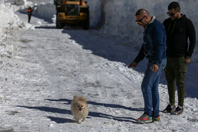 عملیات بازگشایی جاده پیست تاریک دره همدان