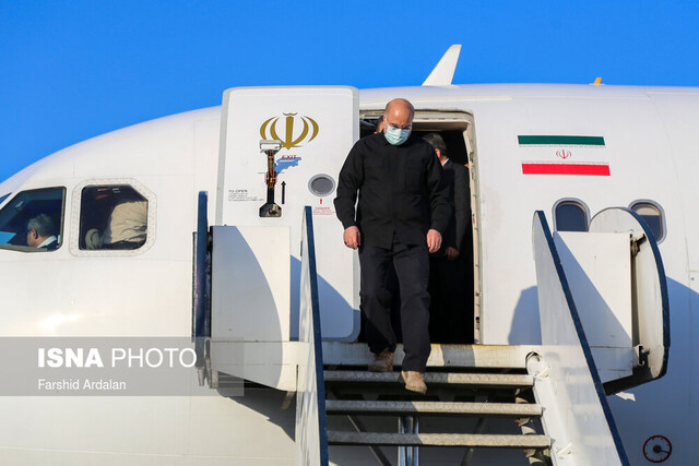 قالیباف وارد فرودگاه عسلویه شد