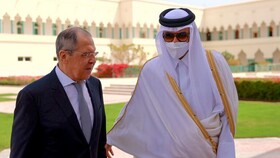 دیدارهای جداگانه وزیران خارجه روسیه و ترکیه با امیر قطر در دوحه
