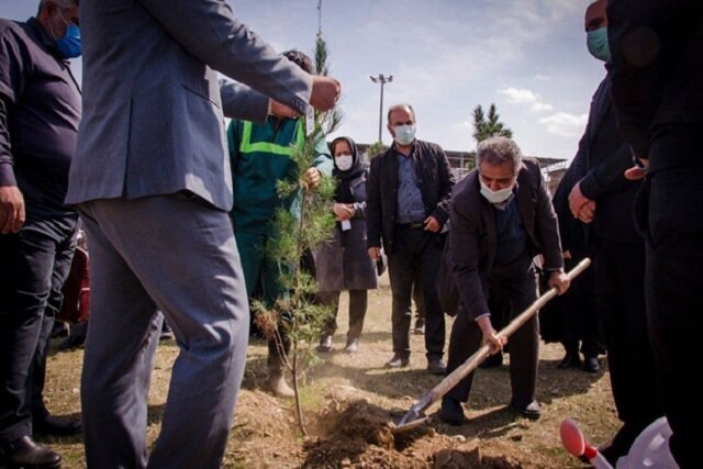 مراسم هفته ملی درختکاری در بوستان داروسازی خوارزمی برگزار شد