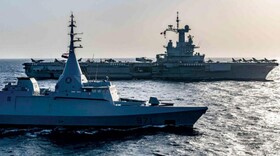 رزمایش دریایی مشترک مصر و آمریکا در دریای سرخ