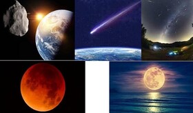 عبور سیارک و دنباله‌داری که در ۱۴۰۰ خبرساز می‌شوند/رصد ابرماه‌های "توت‌فرنگی" و "صورتی"