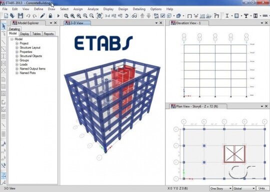 آموزش نرم‌افزار تحلیل و طراحی سازه‌های ساختمانی
