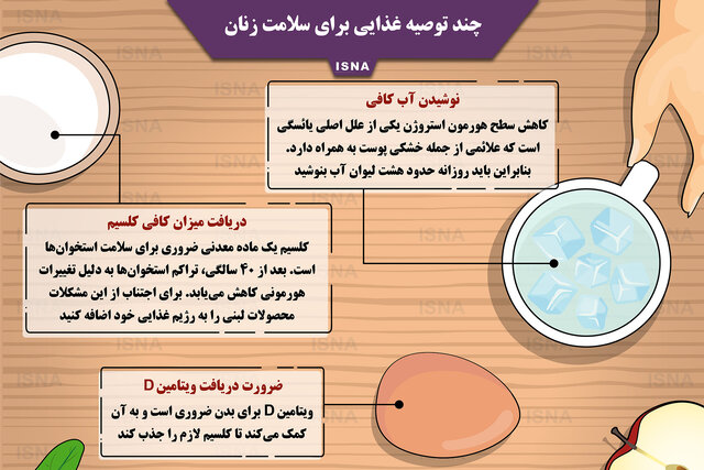 اینفوگرافیک / چند توصیه غذایی برای سلامت زنان