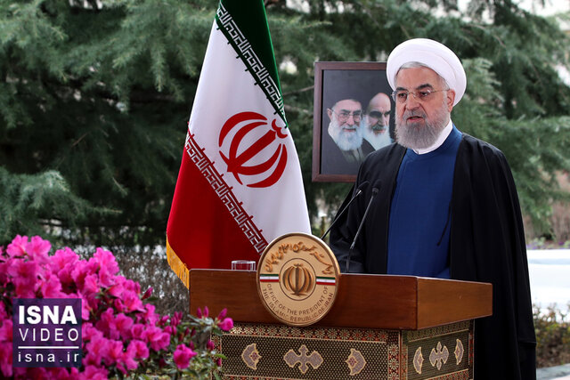 ویدئو / پیام رئیس‌جمهور حسن روحانی در آغاز سال ١٤٠٠