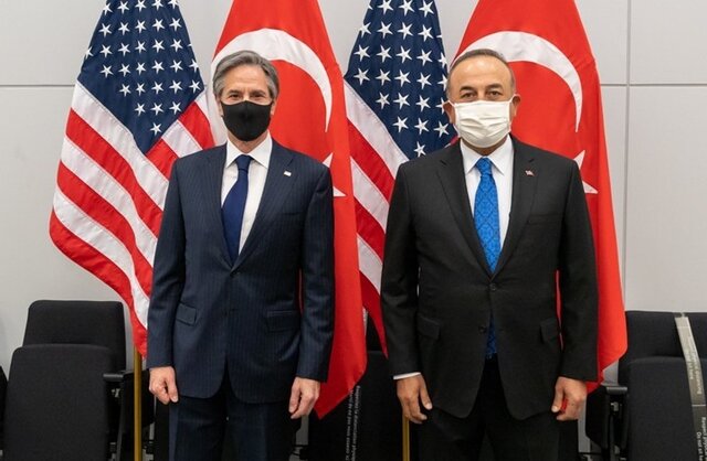 اولین دیدار وزرای خارجه آمریکا و ترکیه 
