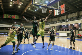 دیدار تیم های بسکتبال نفت آبادان و ذوب آهن اصفهان