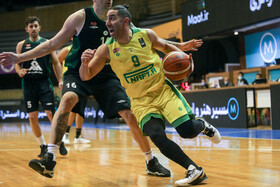 دیدار تیم های بسکتبال نفت آبادان و ذوب آهن اصفهان