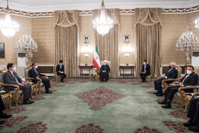 دیدار وانگ ئی وزیر امور خارجه چین با حسن روحانی، رییس جمهوری