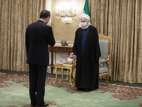 دیدار وانگ ئی وزیر امور خارجه چین با حسن روحانی، رییس جمهوری