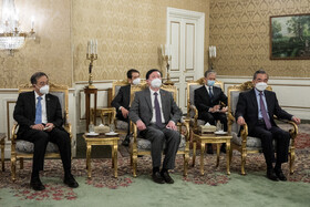 دیدار وانگ ئی وزیر امور خارجه چین با حسن روحانی، رییس جمهوری