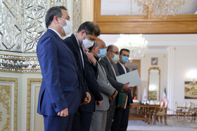 حضور مقامات ایرانی در مراسم امضای سند جامع همکاری‌های ۲۵ ساله بین ایران و چین 