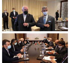 اعلام آمادگی دهلی برای گسترش تجارت با تهران در دیدار وزیر خارجه هند با ظریف
