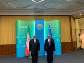 دیدار ظریف با همتای ازبکستانی‌اش در تاشکند