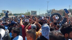 معترضان عراقی مرکز شهر ناصریه را بستند