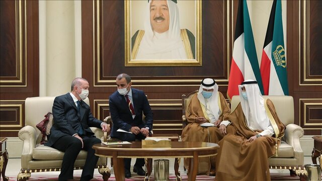 پیام مکتوب امیر کویت به رئیس جمهوری ترکیه