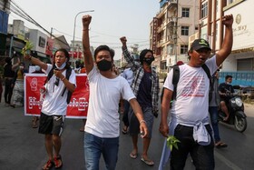 قول فعالان میانماری برای یک هفته اعتراضات مردمی به کودتا/ لغو فستیوال‌های سنتی