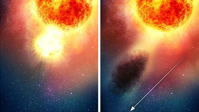 احتمال پمپاژ ماده تاریک توسط ستاره غول‌آسای آلفای شکارچی