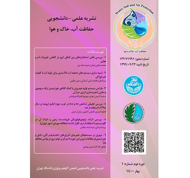 نشریه دانشجویی «حفاظت آب، خاک و هوا» منتشر شد