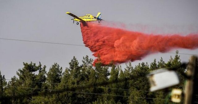 آتش سوزی مهیب در نزدیکی فرودگاه بن گوریون رژیم صهیونیستی