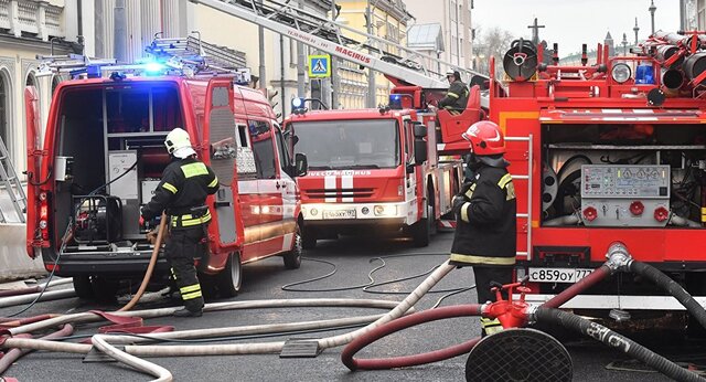 آتش سوزی در هتلی در مسکو کشته داد