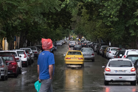 باد و باران در راه قزوین