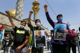 تجمع اعتراضی در حمایت از مردم «فلسطین» و «افغانستان» - همدان