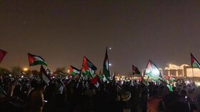 جشنواره همبستگی با فلسطین در دوحه/ دیدار وزیر خارجه قطر با هنیه